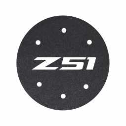 2014-2019 C7 Corvette Vinyl Gas Door Overlay - Gloss Carbon Flash W/ Z51 Logo