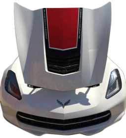 2014-2019 C7 Corvette Two Tone Stinger Stripe - Gloss Black Gloss Black