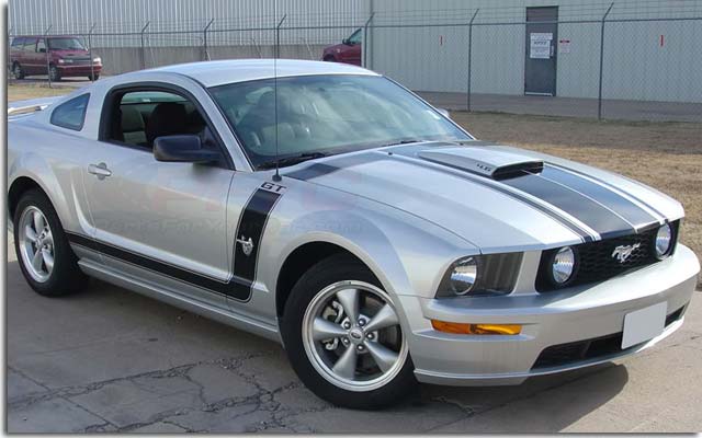 1998 Ford mustang racing stripes #1