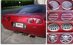 Stainless Taillight Grilles for C5 Corvette