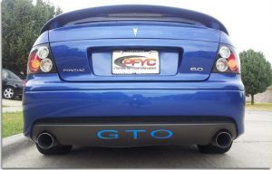 Rear Bumper Letters For The 2005-2006 Pontiac GTO
