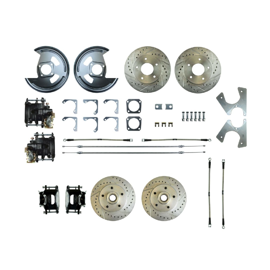 1969-1972 GM A-Body The Right Stuff Rear Brake Conversion Kit with Front Rotors and Calipers