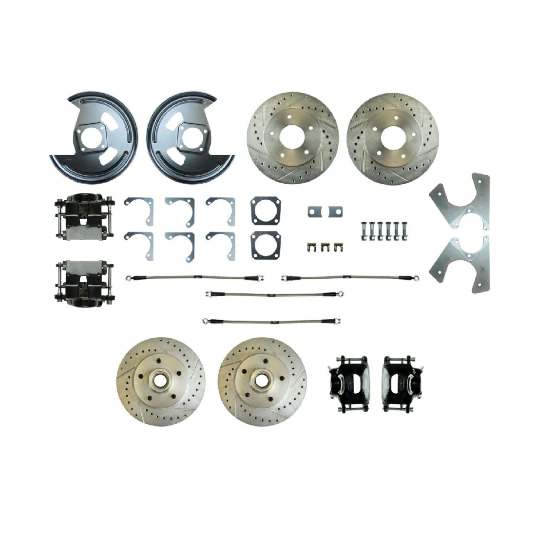 1969-1972 GM A-Body The Right Stuff Rear Brake Conversion Kit with Front Rotors and Calipers