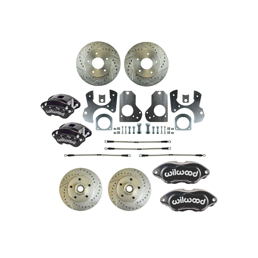 1978 GM G-Body The Right Stuff Performance Rear Brake Conversion Kit with Wilwood Calipers and Ma...