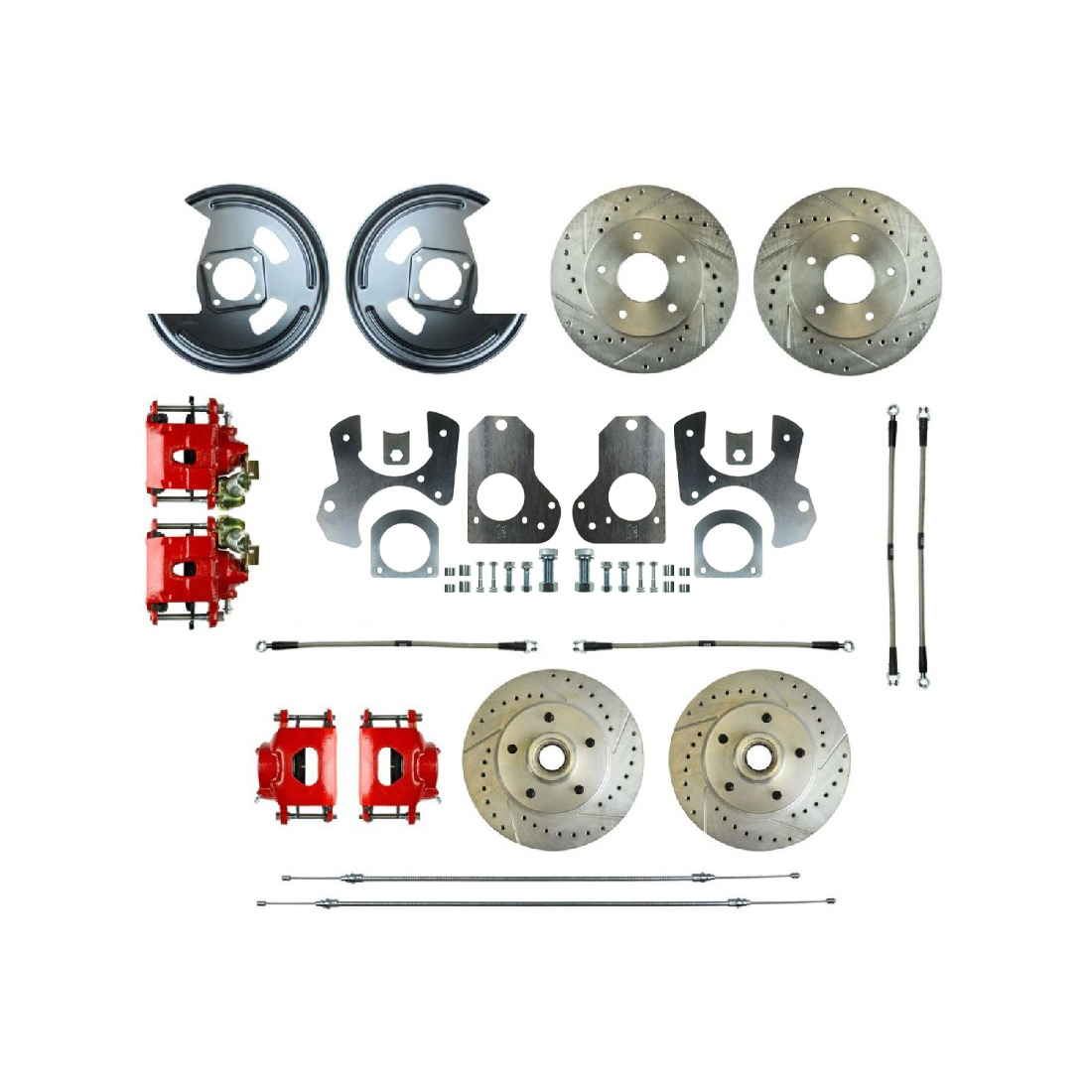 1979-1981 GM G-Body The Right Stuff Rear Brake Conversion Kit with Front Rotors and Calipers