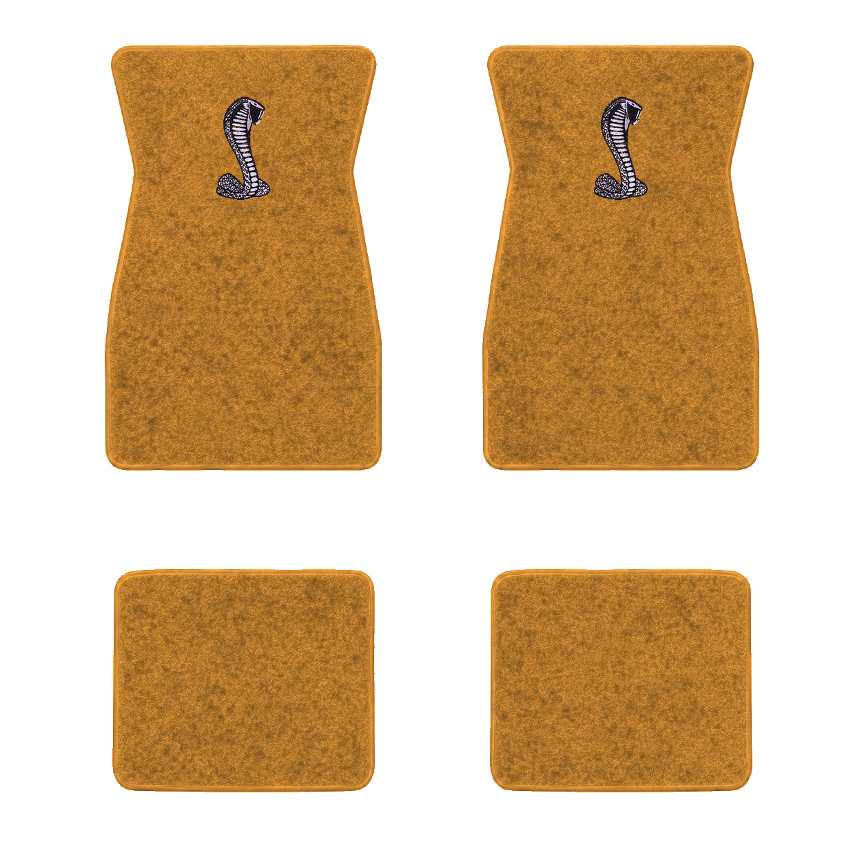 Custom Rattlesnake Logo PFYC.com > Auto Custom Carpets > 4-Piece Floor Mats with Embroidered ...