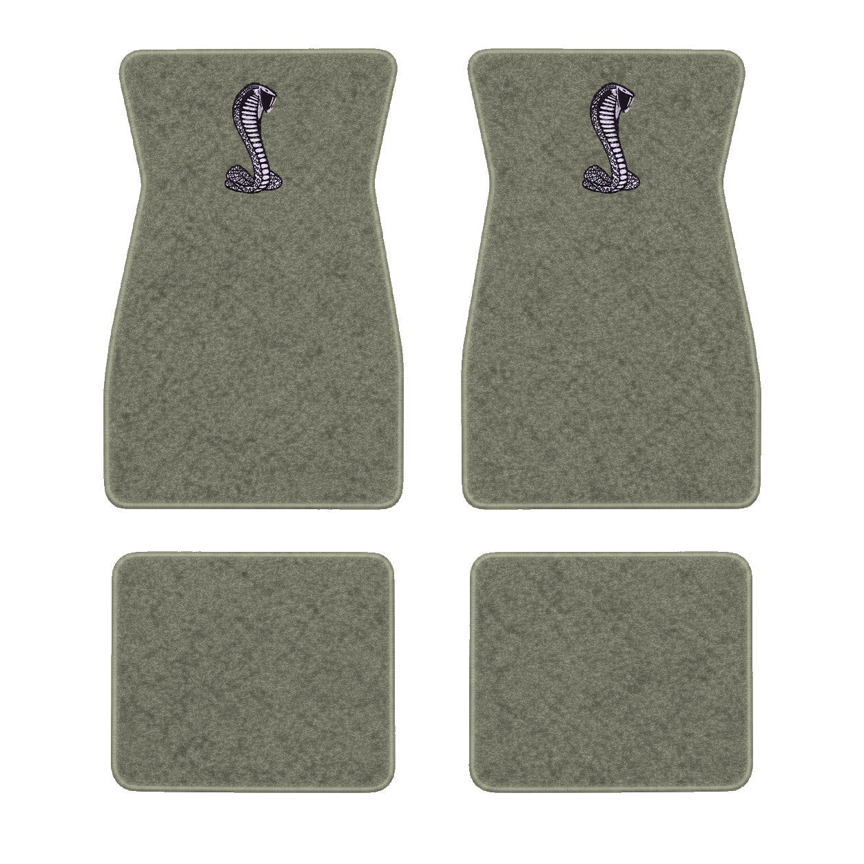 Custom Rattlesnake Logo PFYC.com > Auto Custom Carpets > 4-Piece Floor Mats with Embroidered ...
