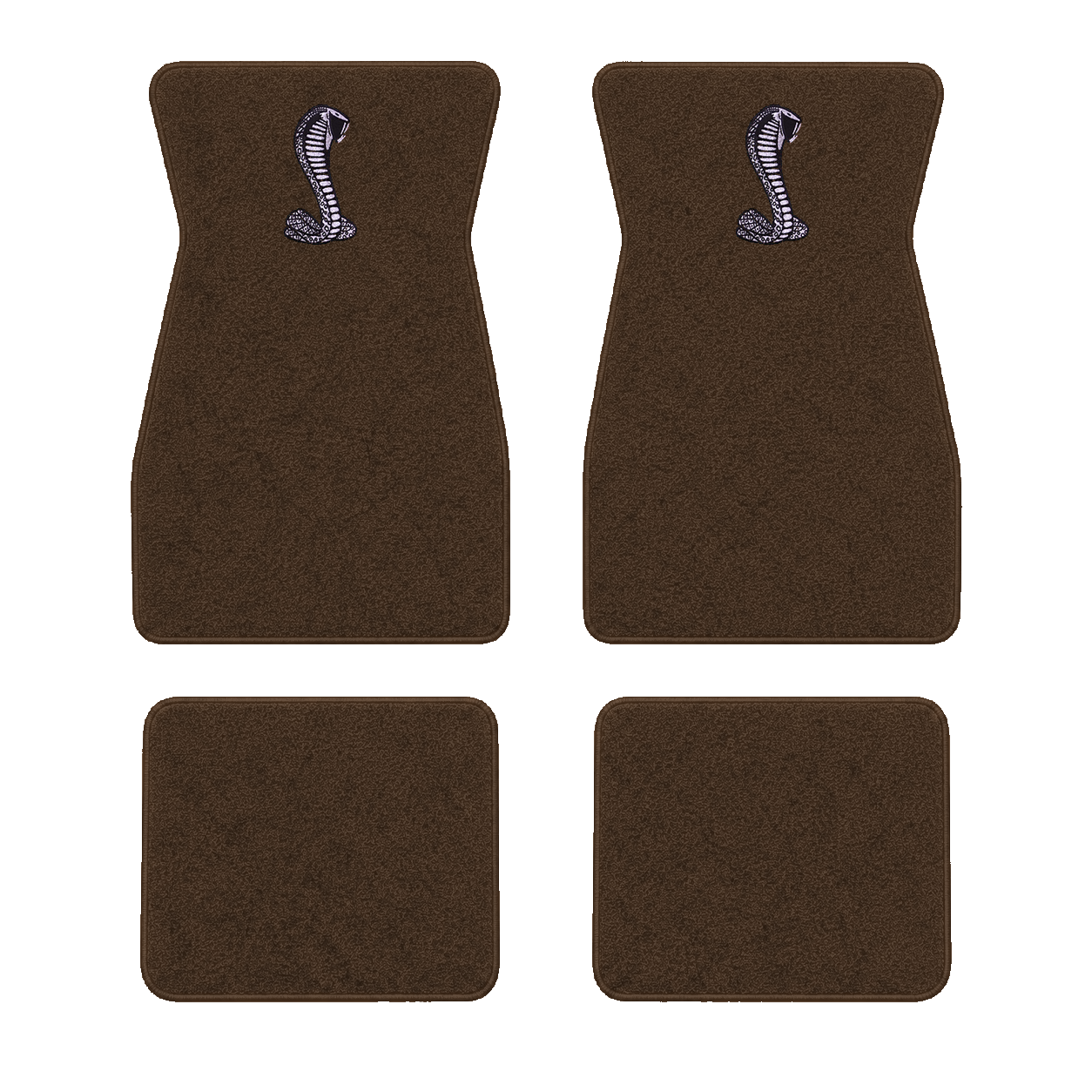 Custom Rattlesnake Logo PFYC.com > Auto Custom Carpets > 4-Piece Floor Mats with Embroidered ...