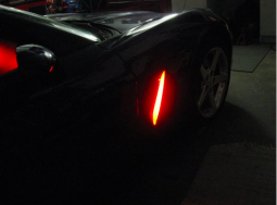 Single Color LED Remote Control Fender Cove Kit For C6 Corvette
