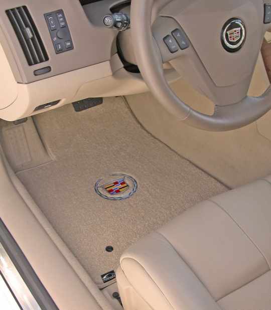 Premier Custom Fit 4-piece Set Carpet Floor Mats for Cadillac CTS Premium Nylon, Wine 