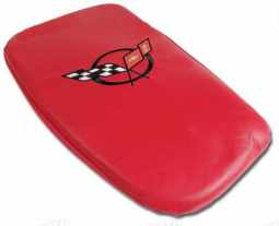 Leather Vette Rest Torch Red With Black Logo For C5 Corvette