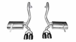 Corsa 14132BLK 2.5 Inch Axle-Back Xtreme Dual Exhaust w/ Polished 3.5 Inch Tips 97-04 Corvette/Z06 5