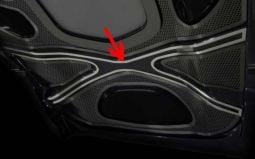 Polished X-Frame Center Hood Brace for C6 Corvette ZR1