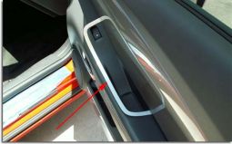 Brushed Stainless Door Handle Pull Trim 2010-2012 Camaro