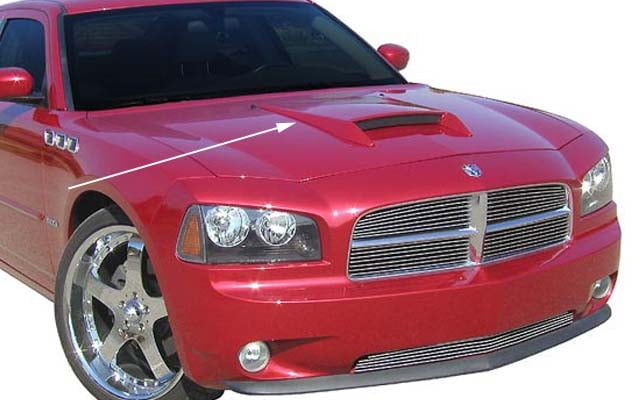 Body Color Adhesive Hood Scoop for 2006-2010 Charger.