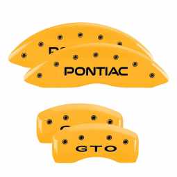 MGP Caliper Covers 2004-2006 Pontiac GTO (Yellow)
