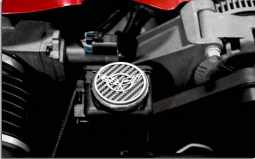 C5 Corvette Carbon Fiber Stainless Executive Series Logo Engine Caps