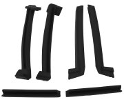1986-96 C4 Corvette WS Convertible Top Roof Rails - 6pc Set - USA