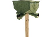 Banks Outdoors Feedbank 150 Gravity Deer Feeder - 150 lbs Capacity, 4 Feed Ports, UV Stabilized P...
