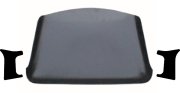 1953-1955 Ford Truck AcoustiShield Molded Headliner & Rear Quarter Panels ABS Leather