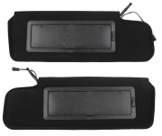 1984-1996 C4 Corvette Replacement Sun Visors w/LED Lights and Mirror
