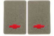 Illustration of 1988-1999 Chevrolet C1500 Ext Cab Cutpile floor mats, 2 piece, in 7623 Med Sand G...