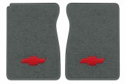 Illustration of 1974 Chevrolet C10 Pickup Cutpile floor mats, 2 piece, in 877 Dove Gray / 8292 wi...