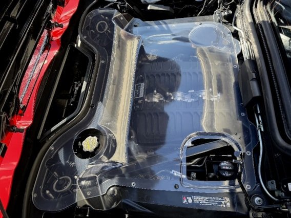 Convertible Clear Engine Bay Cover (Stingray/E-Ray/Z06) For 2021-2026 C8 Corvette