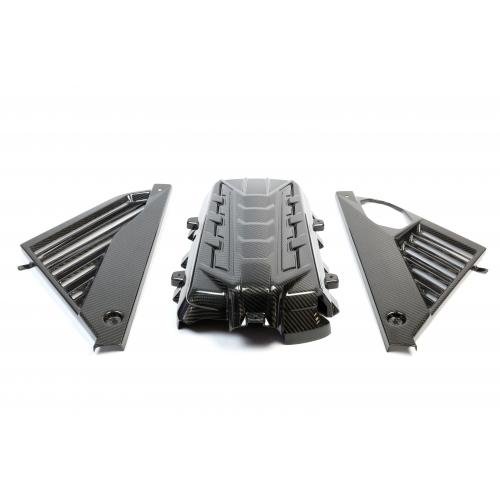 2020-26 Corvette C8 Carbon Fiber Engine Cover Package
