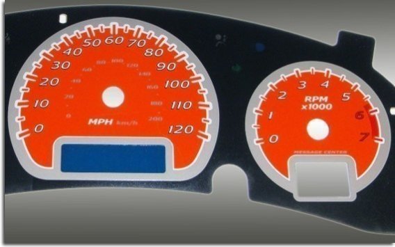 2000-2005 Chevy Monte Carlo and Impala Colored Gauge Faces