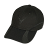 2020-2026 Corvette C8 Ralph White Merchandising Embroidered Tonal Ghost Hat - Black
